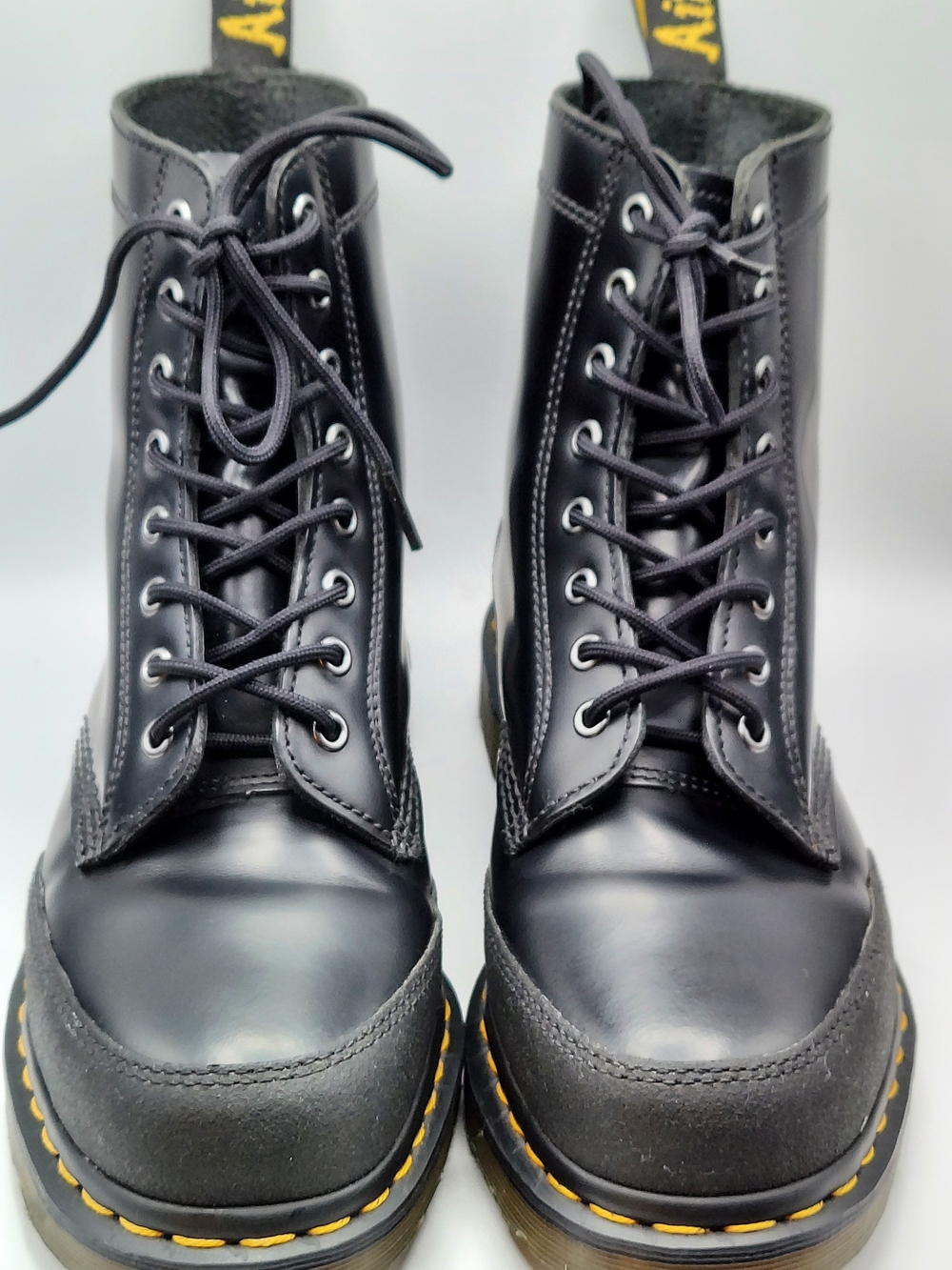 Dr. Martens Men’s Black Leather Lace-Up Boots